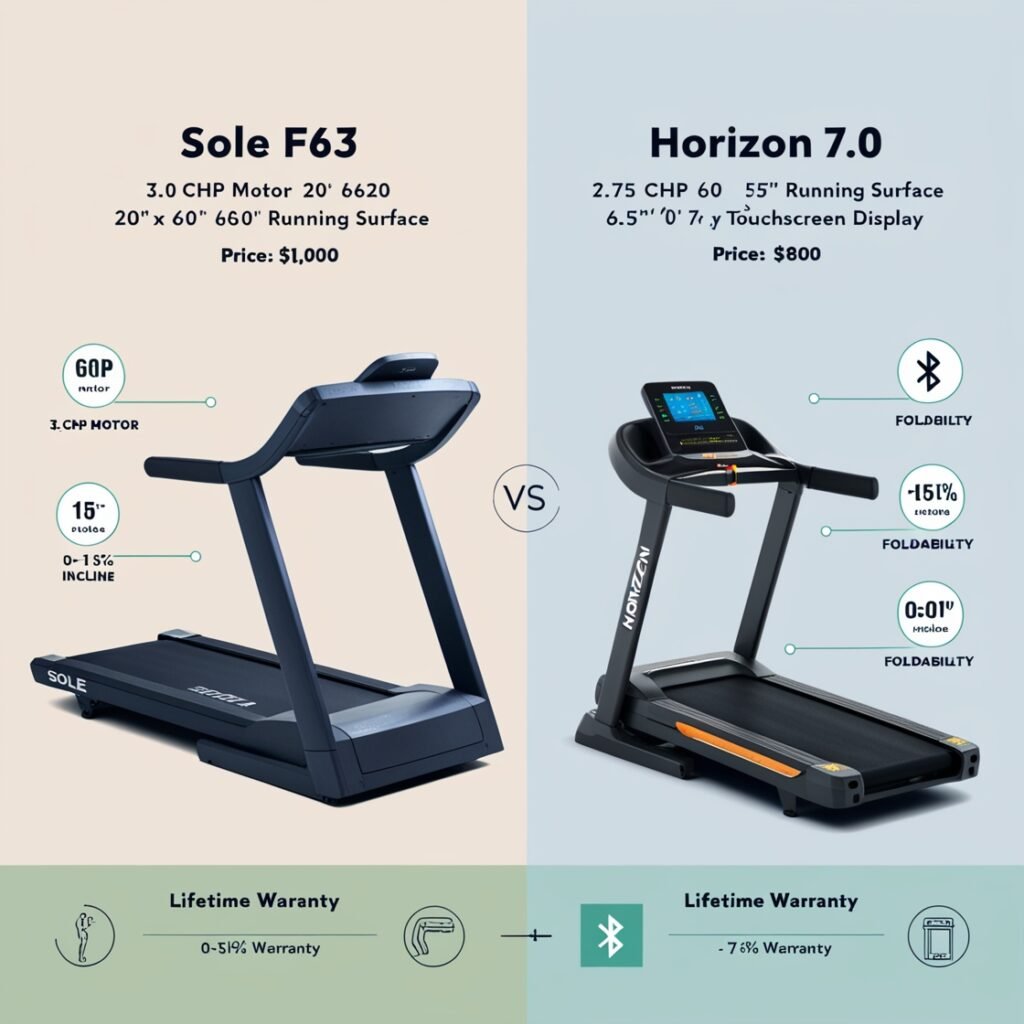 sole f63 vs horizon 7.0